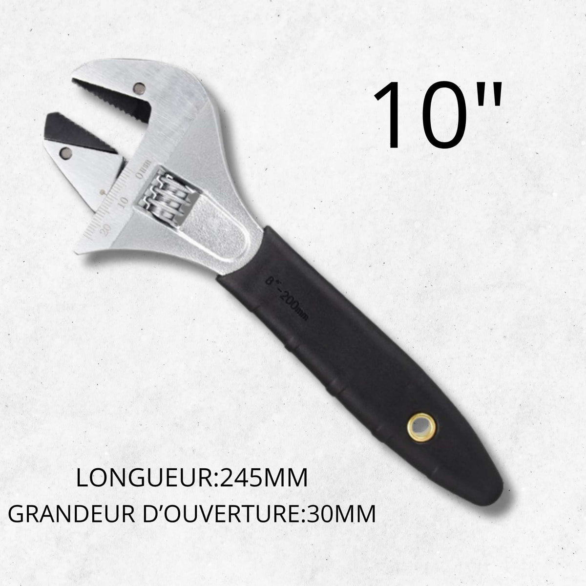 clé à molette à cliquet 10 pouces