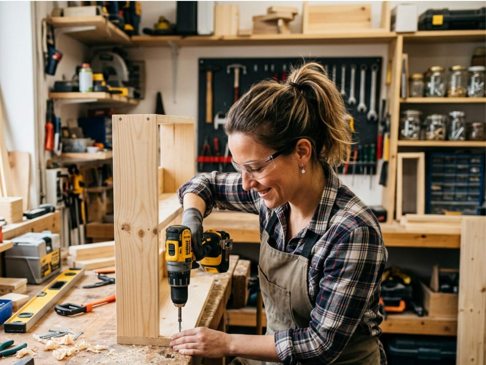 Femme bricoleuse