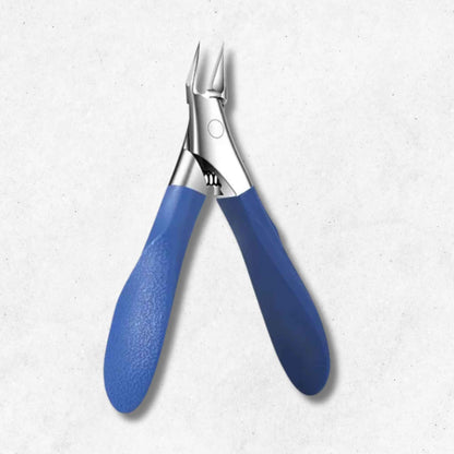 pince pour couper les ongles bleue outil