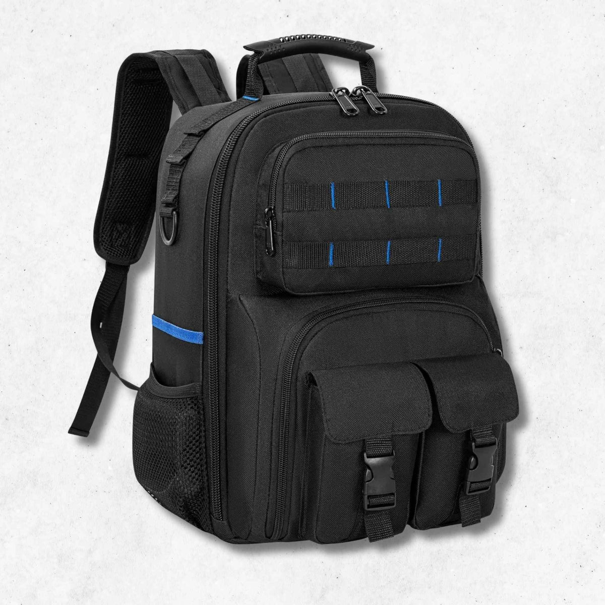 sac a dos outils noir bleu